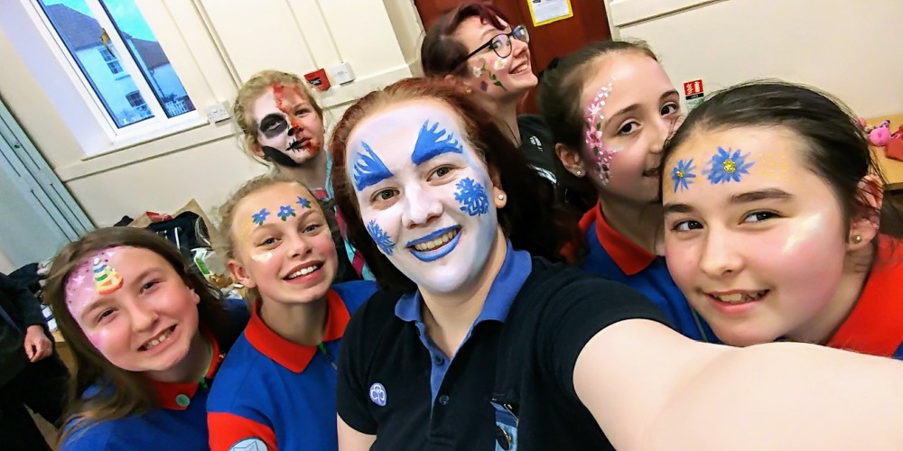 Guides enjoying a regular meeting