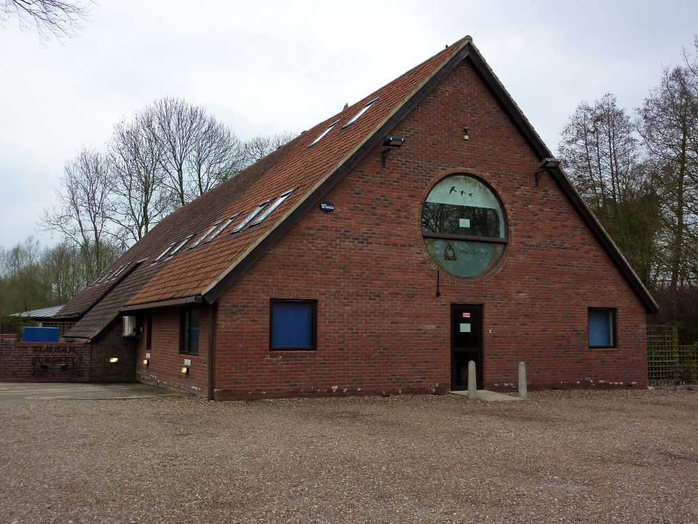 Surgery building and car park