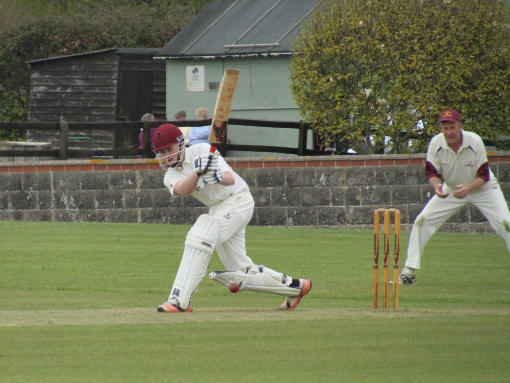 Cricket Club batsman in action