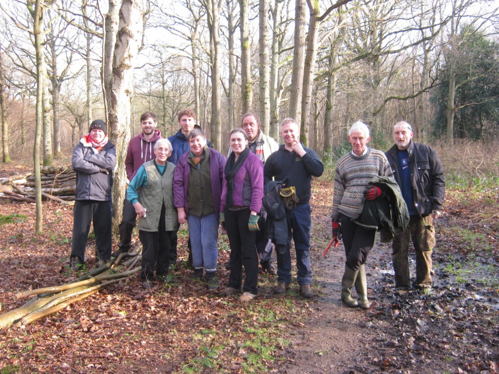 Mid Norfolk Conservation Group taking a break