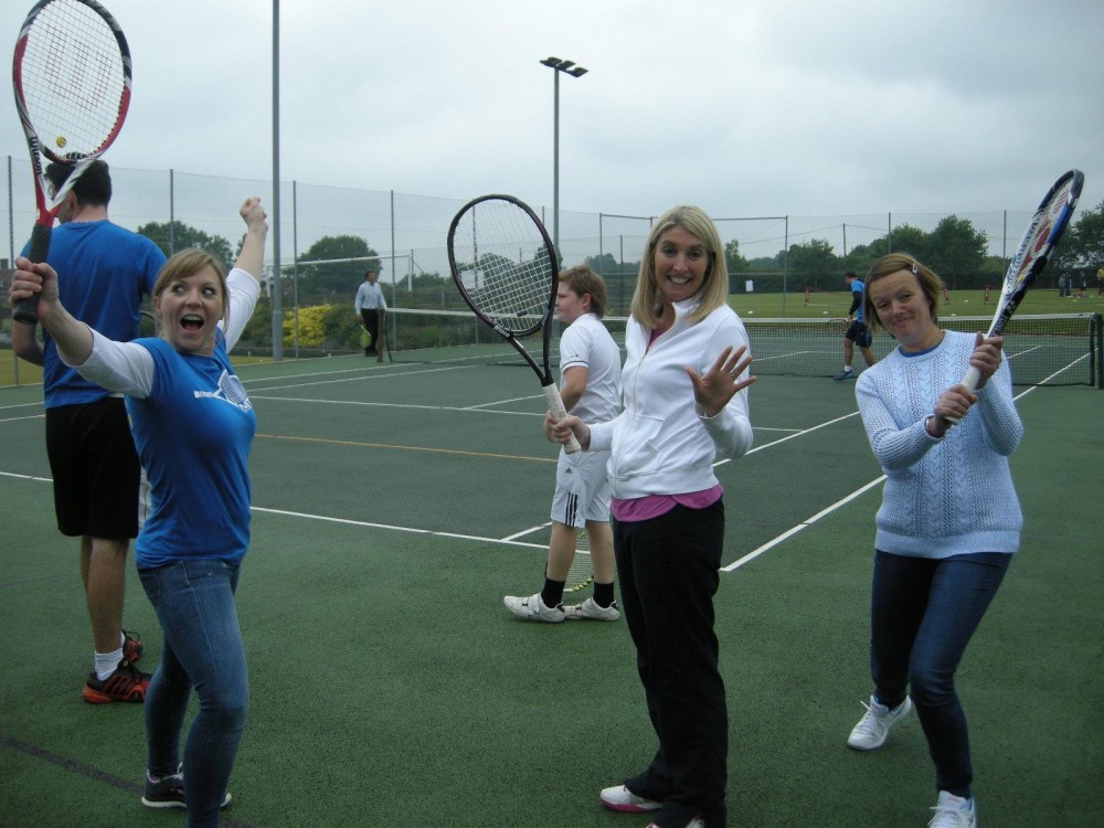 Tennis Club members on court