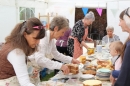 A very busy refreshments tent!